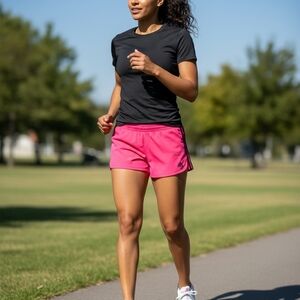 adidas Women's Bright Pink Athletic Shorts